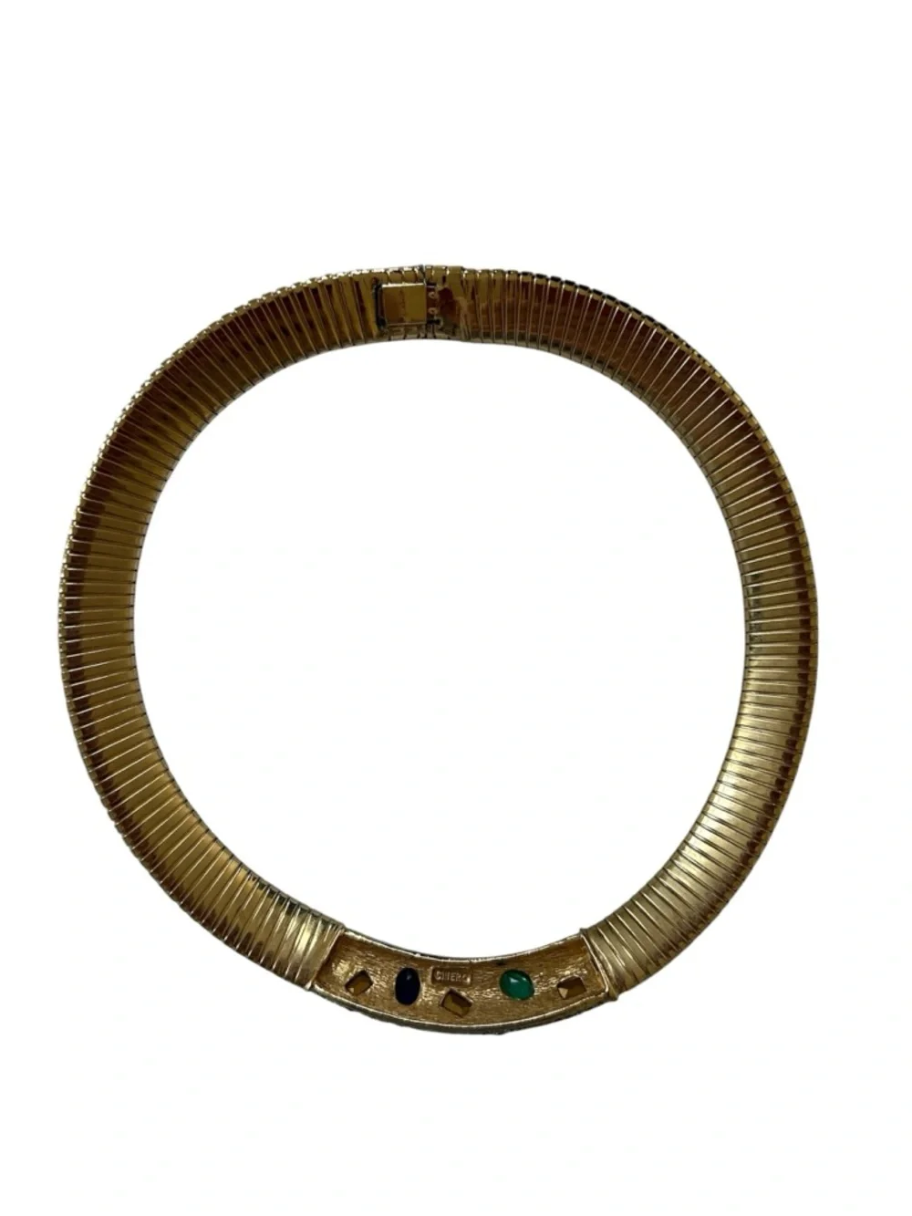 Vintage Authentic CINER Collar Necklace (Gold-Plated) - “Jewels of India” Style - Picture 4 of 4